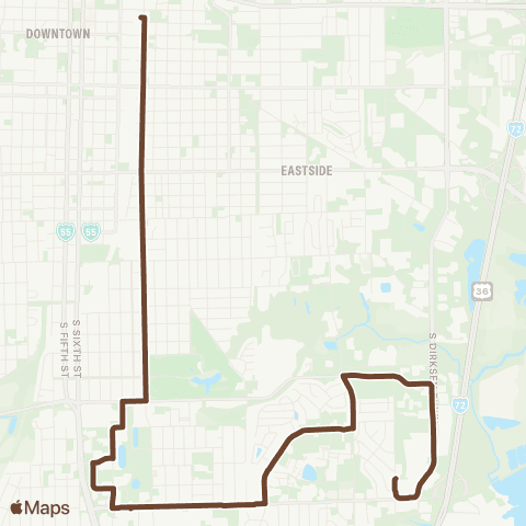 SMTD South 11th / Stevenson map
