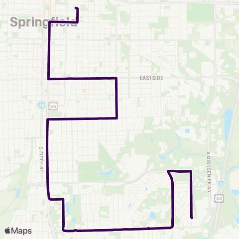 SMTD Southeast Side Night Service map