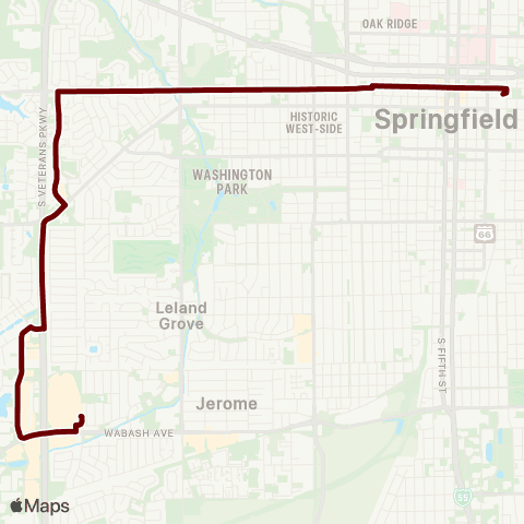SMTD West Side Night Service map