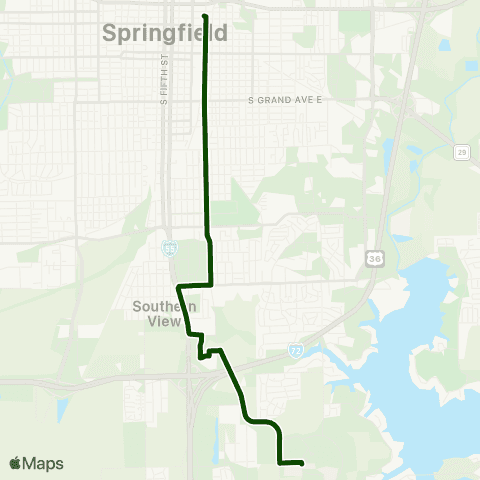 SMTD UIS / LLCC Night Service map