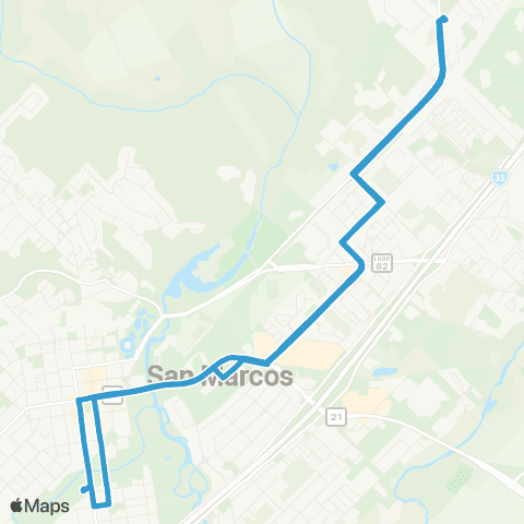 The Bus (San Marcos) Post map