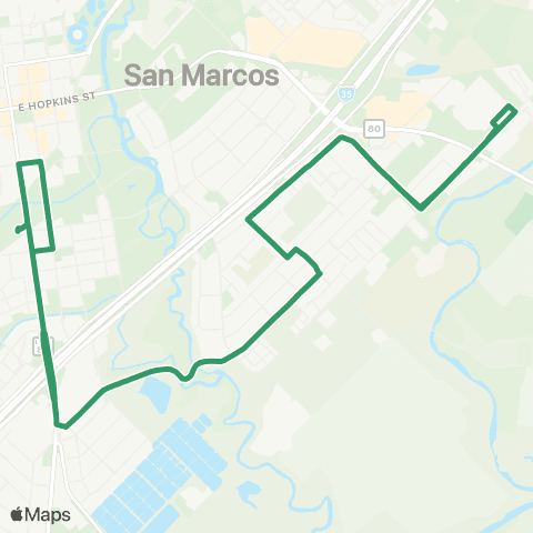 The Bus (San Marcos) Conway / Linda map