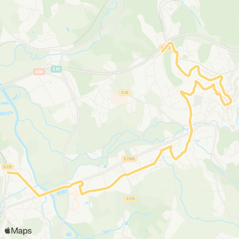 SMTUT Lycée Jean Zay - Pont de Dore Gare SNCF map