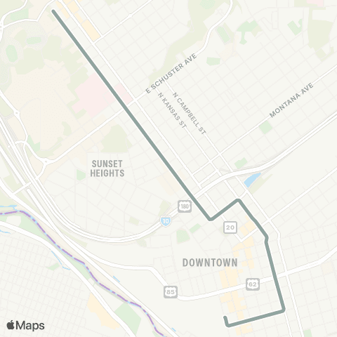 Sun Metro Streetcar UTL map
