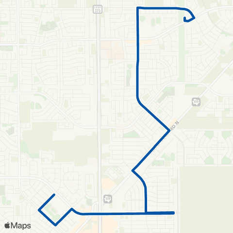 Sun Metro RC Poe Via Montwood map