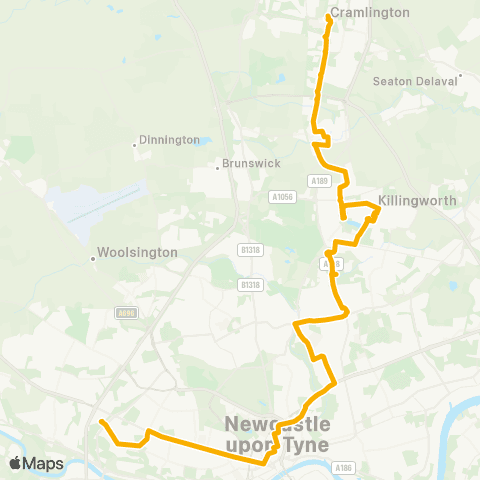 Stagecoach North East Bus Sta Stand 16 - Univ Hosp of N Tees map