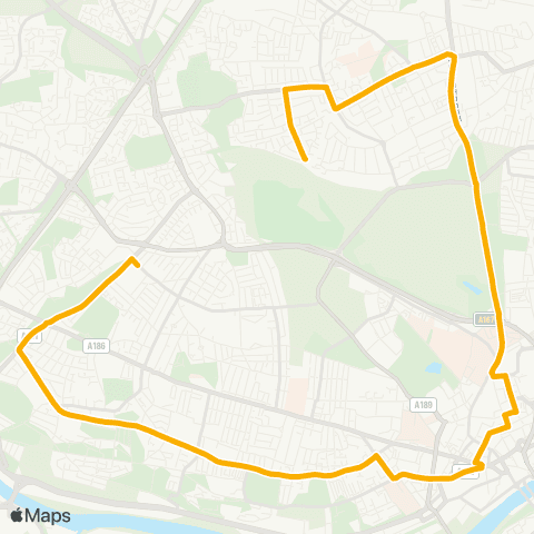 Stagecoach North East Montagu Estate - Whickham View Terminus map