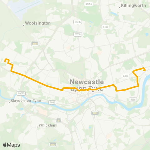 Stagecoach North East Interchange - Hillhead Parkway map