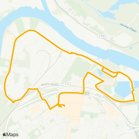 Stagecoach North East Bus Sta Stand 15 - Bus Sta Stand 11 map