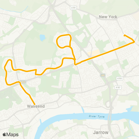 Stagecoach North East St Thomas More Rc Academy - Sta Rd / Town Ctr map