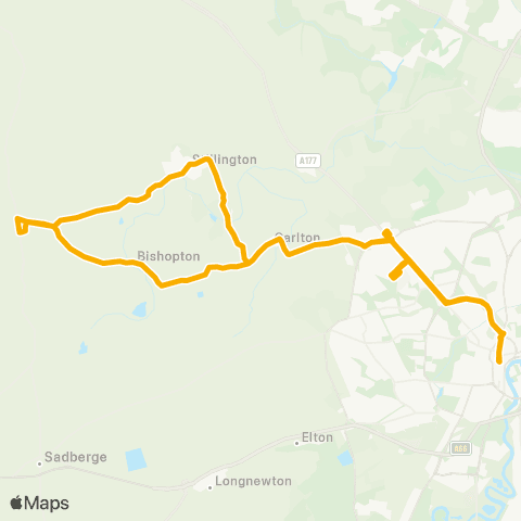 Stagecoach North East High St Stand U - High St Stand B map