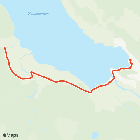 Skyss Sandane-Ravnestad map