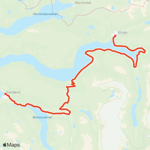 Skyss Innvik-Sandane map