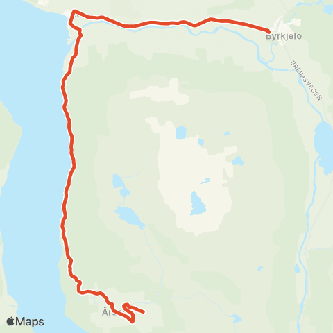 Skyss Breim skule-Årdal-Frøystad map