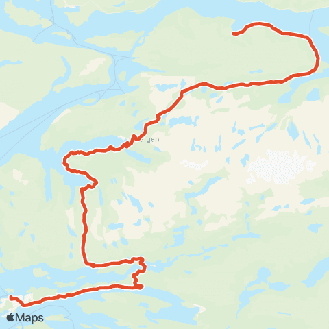 Skyss Svelgen-Davik map