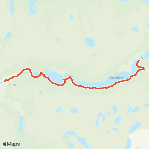 Skyss Sande-Viksdalen map