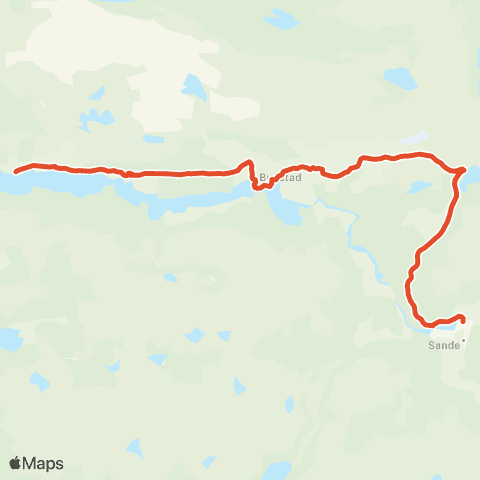 Skyss Hjelmeland - Bygstad skule map