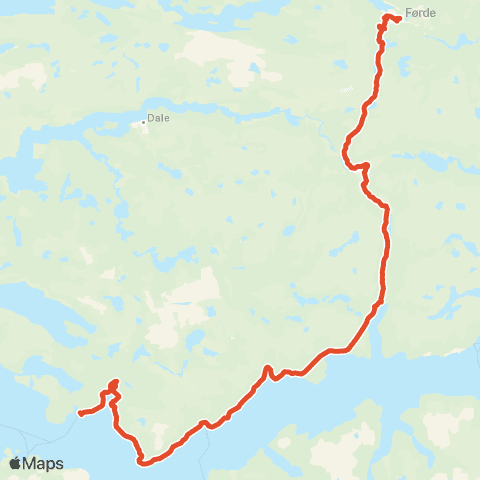 Skyss Førde-Lavik-Rysjedalsvika map