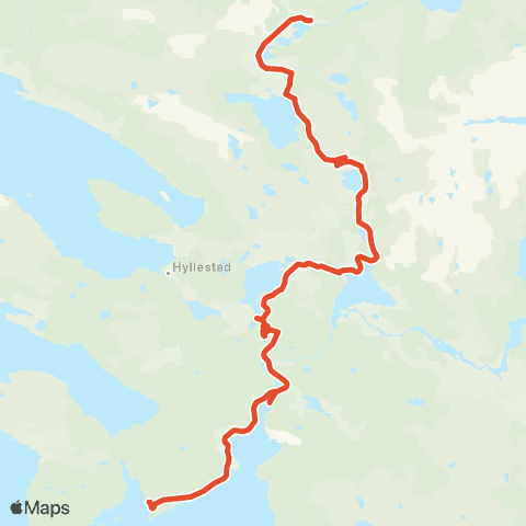 Skyss Skor-Hyllestad-Rysjedalsvika map