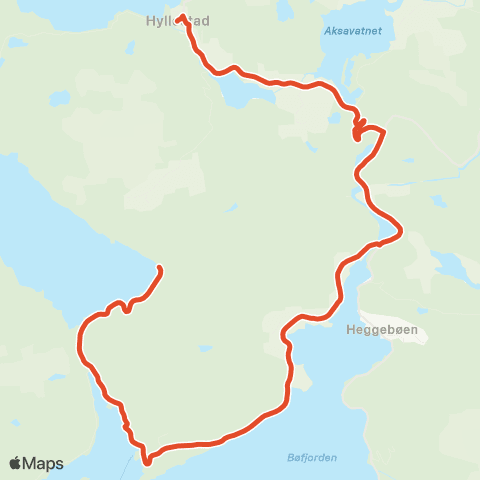 Skyss Sognnes-Hyllestad map