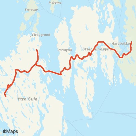 Skyss Nåra-Kolgrov-Ytrøy map