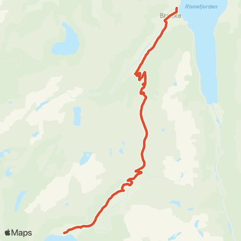 Skyss Brekke-Ynnesdal-Brekke map