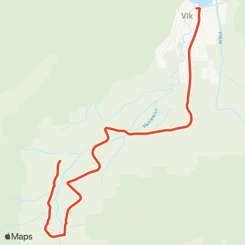 Skyss Tistel-Vik map
