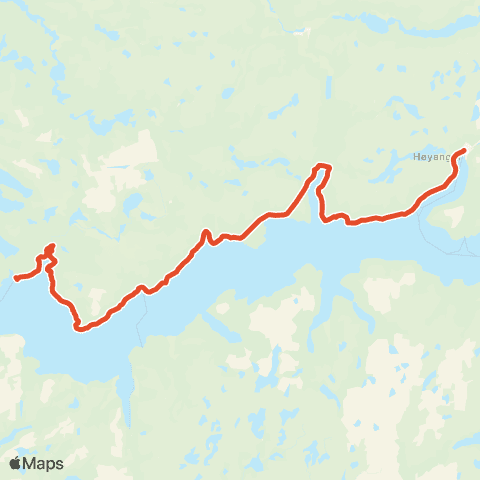 Skyss Rysjedalsvika-Lavik-Høyanger map