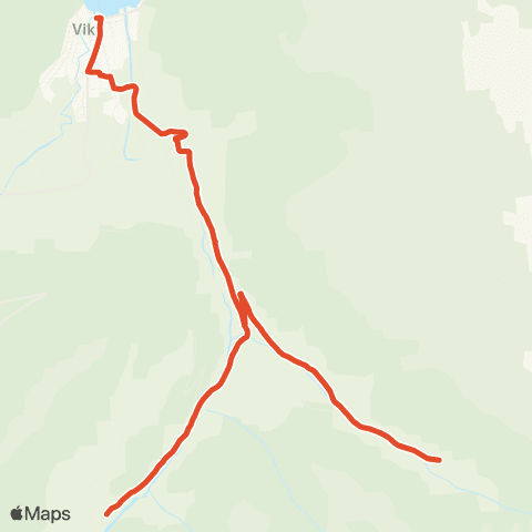 Skyss Refsdal-Myrkaskog-Vik map