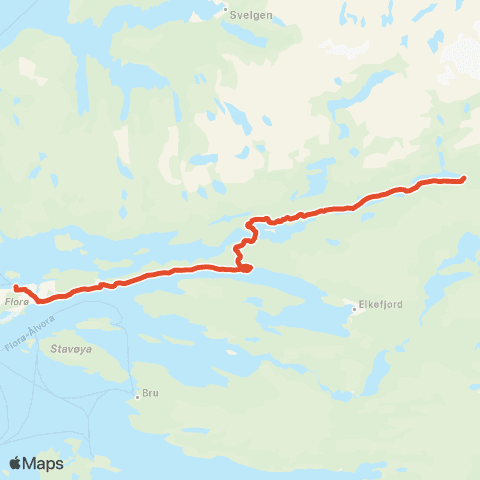 Skyss Norddalsfjord-Strømsnes-Florø map