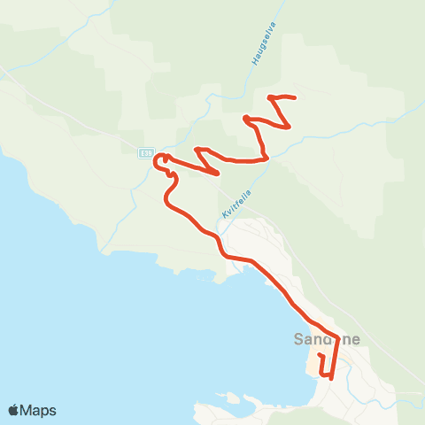 Skyss Sandane-Nordstranda sk-Fjellbygda map