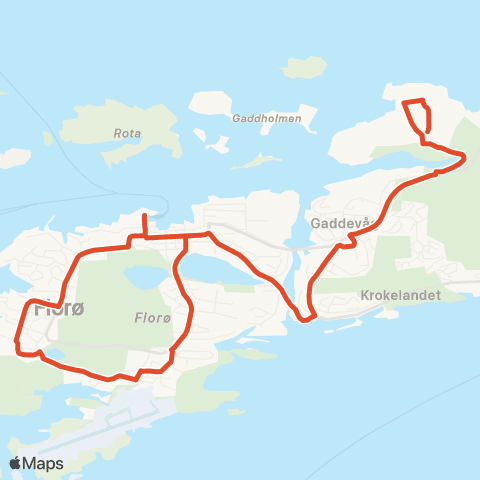 Skyss Arbeidsrute Verftet / Botnaneset map