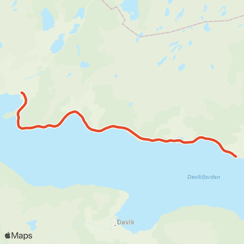 Skyss Bryggja-Eikås-Kjølsdalen map