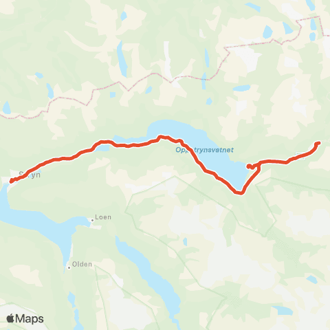 Skyss Stryn-Erdal-Oppstryn map