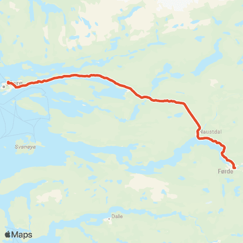 Skyss Florø-Førde map