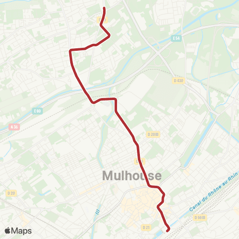 Soléa Gare Centrale - Châtaignier map