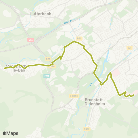 Soléa Hôpital e.Muller - Campanule map