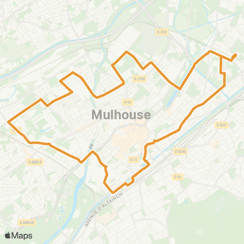 Soléa Jonq. - Lefebvre - C. Adm - Dornach - Gare - Jonq. map
