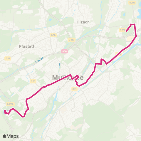 Soléa Collines IKEA - Carrefour Île Napoléon / Espale map