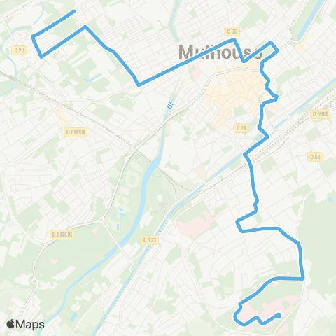 Soléa Lesage - Hôpital e. Muller map