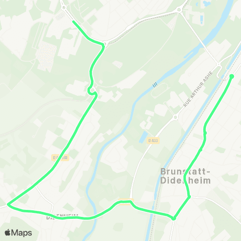 Soléa Bel Air - Super U map