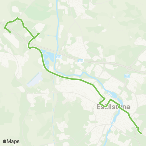 Sörmlandstrafiken Folkesta Köpcentrum—Trumtorp map