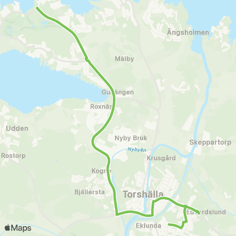 Sörmlandstrafiken Östra Torget—Mälarbaden map