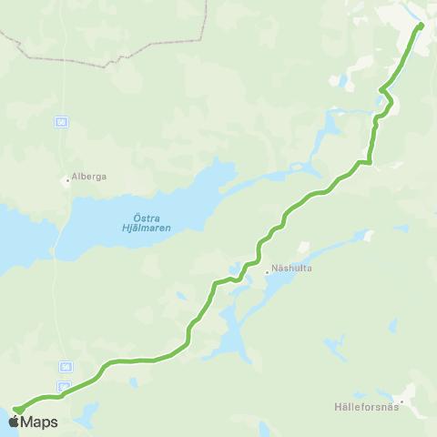 Sörmlandstrafiken Äsköping—Fristadstorget map