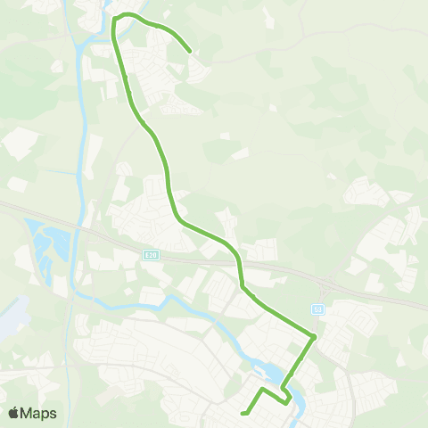 Sörmlandstrafiken Säby—Eskilstuna Resecentrum map