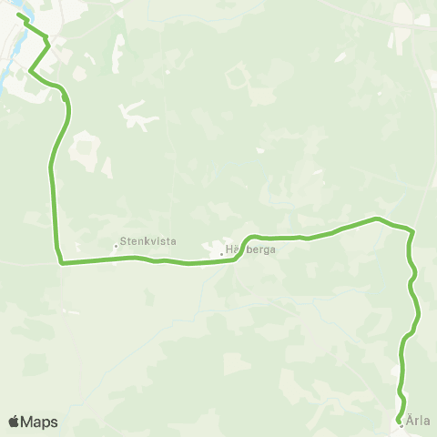 Sörmlandstrafiken Fristadstorget—Ärla Station map
