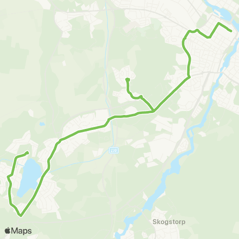 Sörmlandstrafiken Fristadstorget—Västra Borsökna map