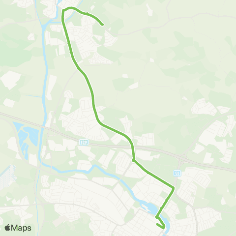 Sörmlandstrafiken Fristadstorget—Haga (Säby) map