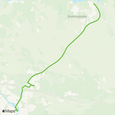 Sörmlandstrafiken Fristadstorget—Sundbyholm map
