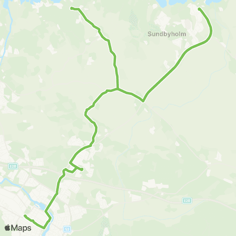 Sörmlandstrafiken Eskilstuna Resecentrum—Slätviken map